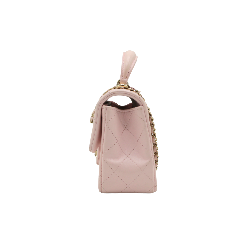 Chanel Timeless Top Handle Shoulder bag in Dusty Pink