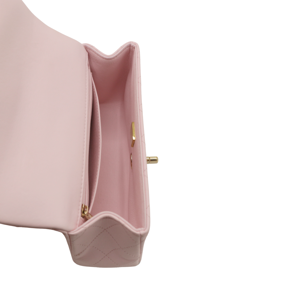 Chanel Timeless Top Handle Shoulder bag in Dusty Pink