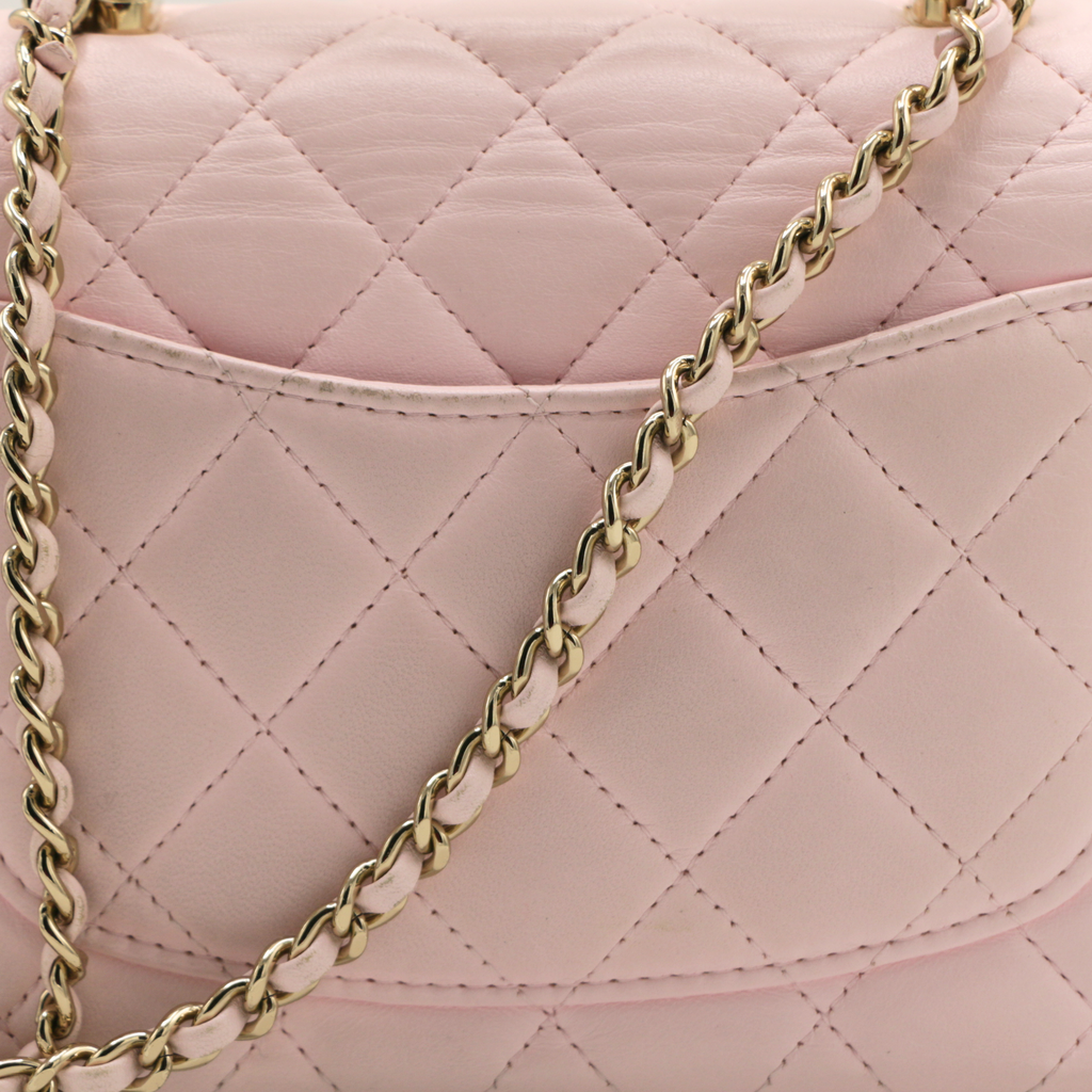 Chanel Timeless Top Handle Shoulder bag in Dusty Pink