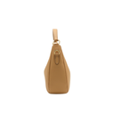 Prada Logo-Plaque Shoulder Bag in Beige