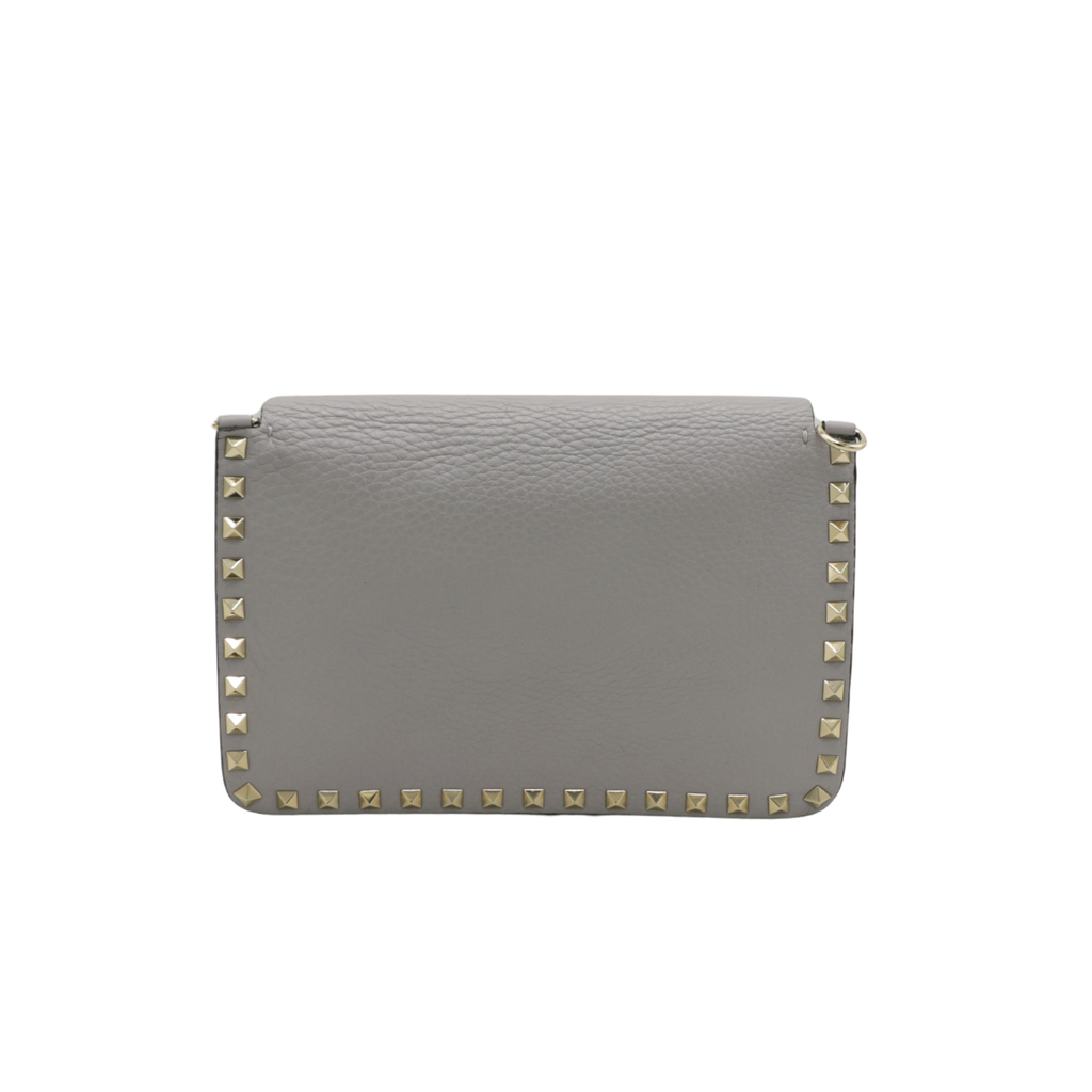 Valentino Grainy Calfskin Rockstud Crossbody Bag