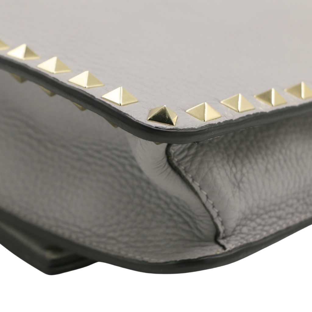 Valentino Grainy Calfskin Rockstud Crossbody Bag