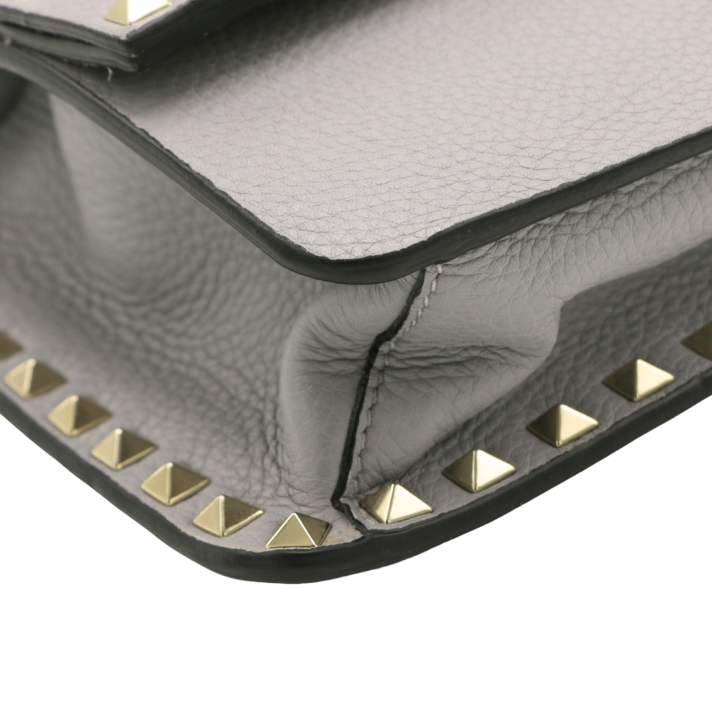 Valentino Grainy Calfskin Rockstud Crossbody Bag