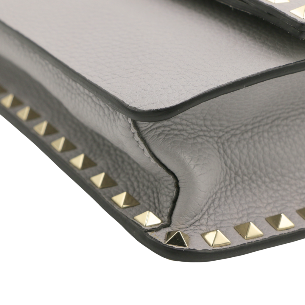 Valentino Grainy Calfskin Rockstud Crossbody Bag