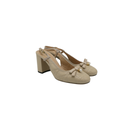 Christian Dior Ballet Slingback Pumps Lambskin Leather Beige Size 37