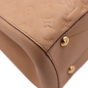 Louis Vuitton Monogram Empreinte Beige Leather Montaigne MM Bag