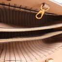 Louis Vuitton Monogram Empreinte Beige Leather Montaigne MM Bag