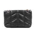 Yves Saint Laurent Loulou Puffer Quilted Shoulder Bag Black