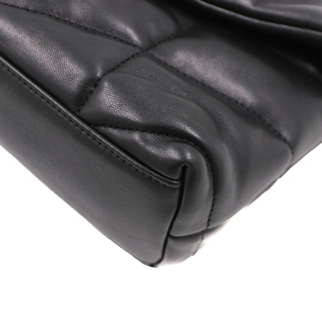 Yves Saint Laurent Loulou Puffer Quilted Shoulder Bag Black
