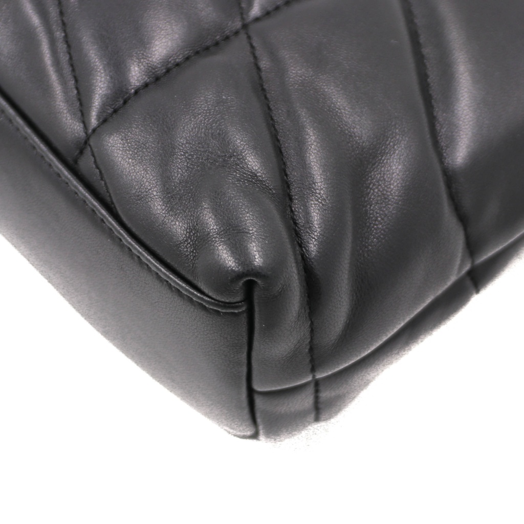 Yves Saint Laurent Loulou Puffer Quilted Shoulder Bag Black