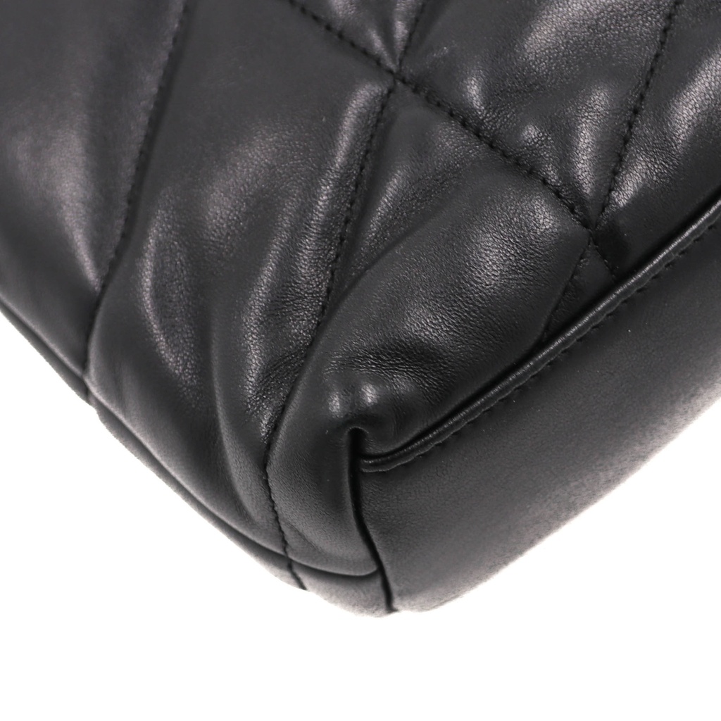 Yves Saint Laurent Loulou Puffer Quilted Shoulder Bag Black