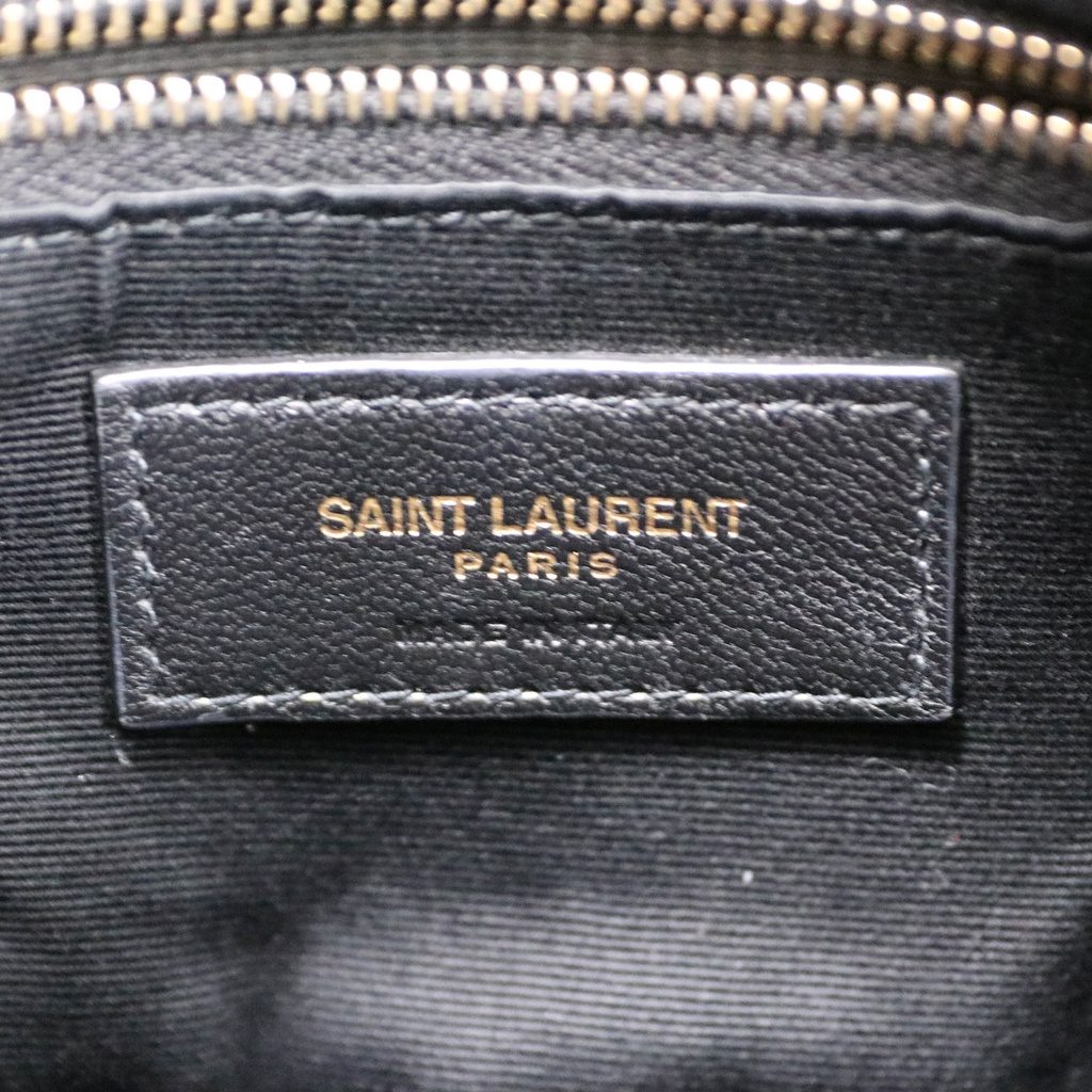 Yves Saint Laurent Loulou Puffer Quilted Shoulder Bag Black