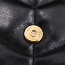 Yves Saint Laurent Loulou Puffer Quilted Shoulder Bag Black