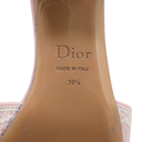 Christian Dior Dway Slide Pink Toile de Jouy Embroidered Cotton Size 39 1/2