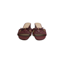 Christian Dior Lady Dior Heels Slide Lamskin Brown In Size 40