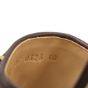 Christian Dior Lady Dior Heels Slide Lamskin Brown In Size 40