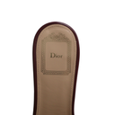 Christian Dior Lady Dior Heels Slide Lamskin Brown In Size 40