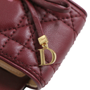 Christian Dior Lady Dior Heels Slide Lamskin Brown In Size 40