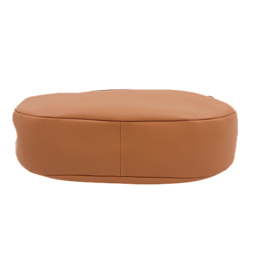 Prada Arque Leather Shoulder Bag in Camel