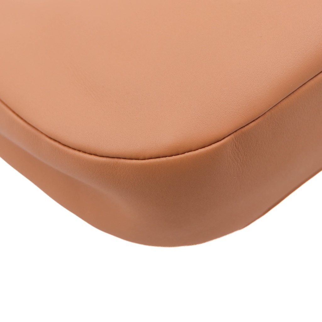 Prada Arque Leather Shoulder Bag in Camel