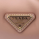 Prada Arque Leather Shoulder Bag in Camel