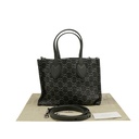 Gucci GG Medium Denim Tote Bag Black 772183