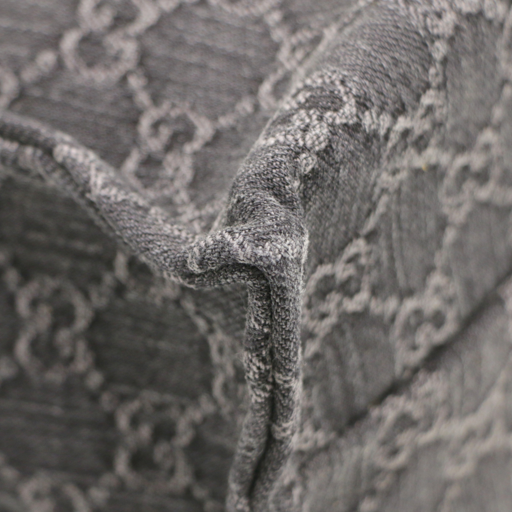 Gucci GG Medium Denim Tote Bag Black 772183