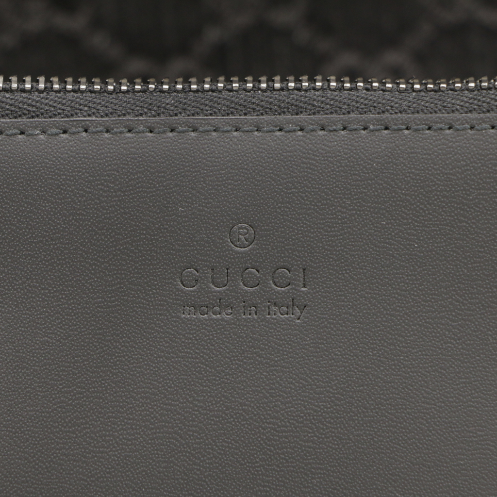 Gucci GG Medium Denim Tote Bag Black 772183