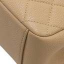 Caviar Quilted CC Filigree Wallet On Chain WOC in Beige