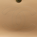 Caviar Quilted CC Filigree Wallet On Chain WOC in Beige