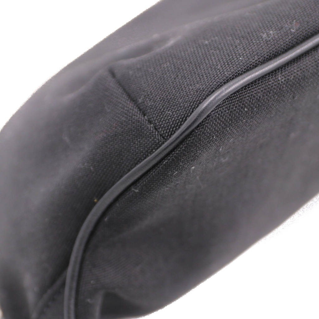 Yves Saint Laurent Cassandre Belt Bag in Black Textile