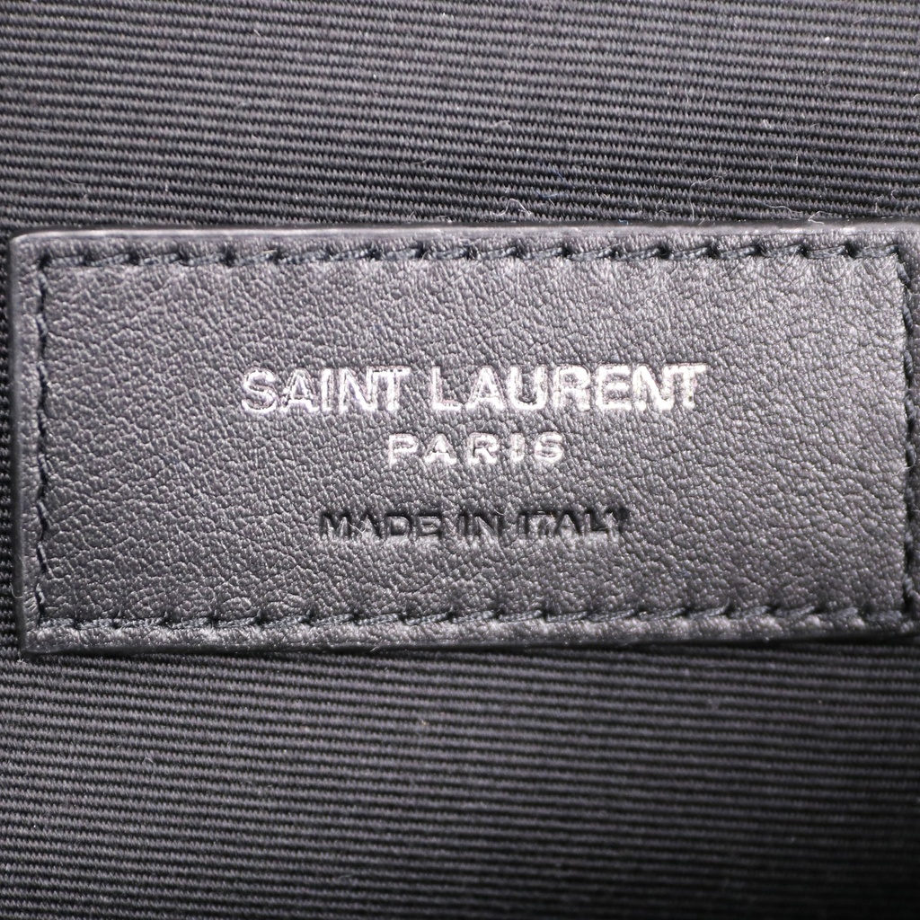 Yves Saint Laurent Cassandre Belt Bag in Black Textile