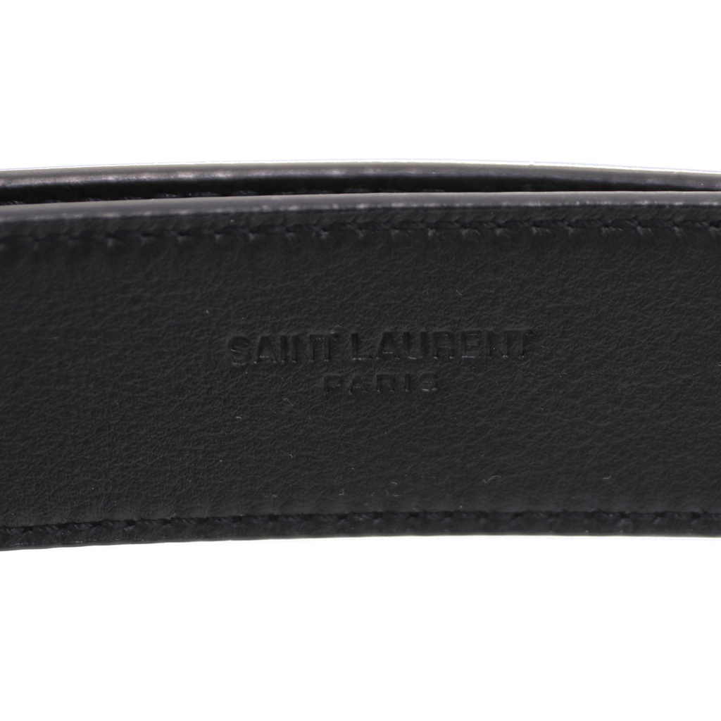 Yves Saint Laurent Cassandre Belt Bag in Black Textile