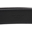 Yves Saint Laurent Cassandre Belt Bag in Black Textile