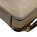 Prada Saffiano Travel Small Brique Crossbody Bag in Gold