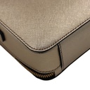 Prada Saffiano Travel Small Brique Crossbody Bag in Gold