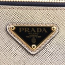 Prada Saffiano Travel Small Brique Crossbody Bag in Gold