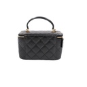 Chanel CC Logo Lambskin Vanity Case Bag  