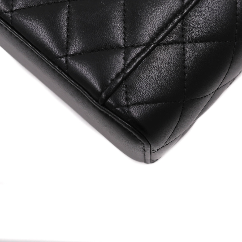 Chanel CC Logo Lambskin Vanity Case Bag  