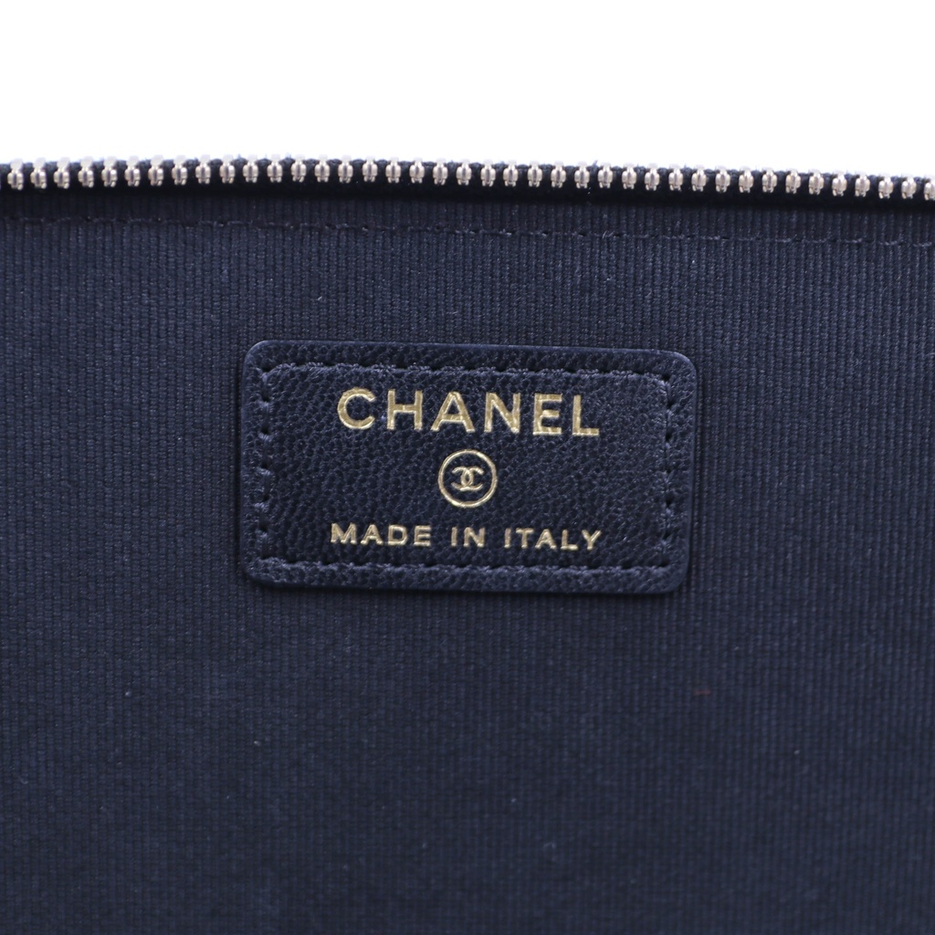 Chanel CC Logo Lambskin Vanity Case Bag  