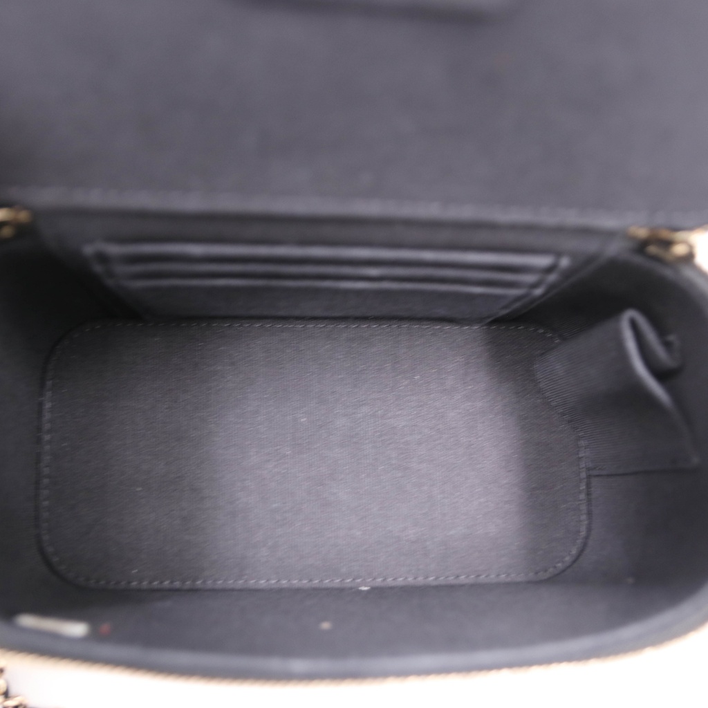 Chanel CC Logo Lambskin Vanity Case Bag  
