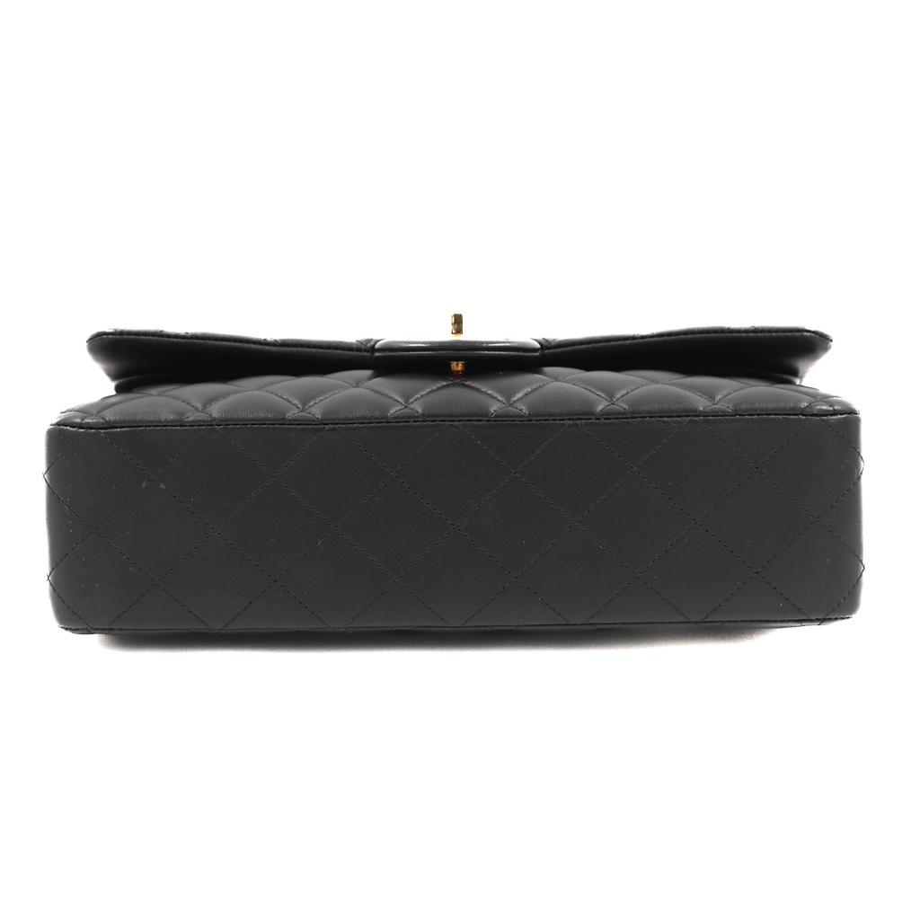Chanel Classic Double Flap Lambskin Bag Black 