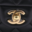 Chanel Classic Double Flap Lambskin Bag Black 