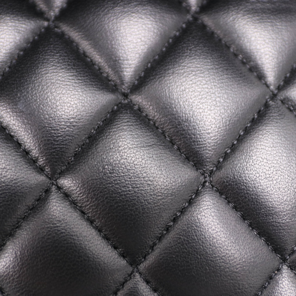 Chanel Classic Double Flap Lambskin Bag Black 