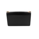 Yves Saint Laurent Black Croc Embossed Leather Medium Kate Tassel Shoulder Bag
