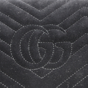 Gucci GG Marmont Matelasse Velvet WOC in Velvet Black