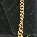 Gucci GG Marmont Matelasse Velvet WOC in Velvet Black