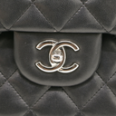 Chanel Classic Jumbo Double Flap in Black Lambskin and Silver Hardware