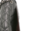 Chanel Classic Jumbo Double Flap in Black Lambskin and Silver Hardware