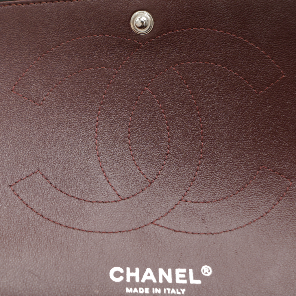 Chanel Classic Jumbo Double Flap in Black Lambskin and Silver Hardware